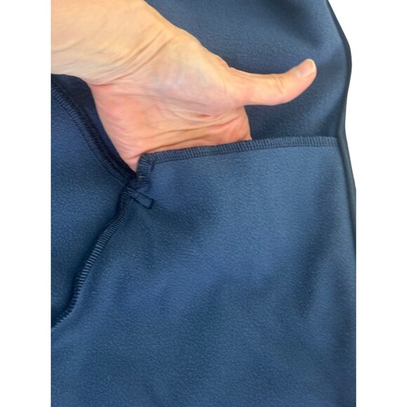 Athleta Triumph Blue Camo Print Full Zip Hoodie Pockets Size L Sweatshirt Jacket - Picture 15 of 15